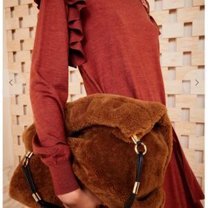 Ulla Johnson Remy Soft Large Foldover Toto Bag /Clutch. New